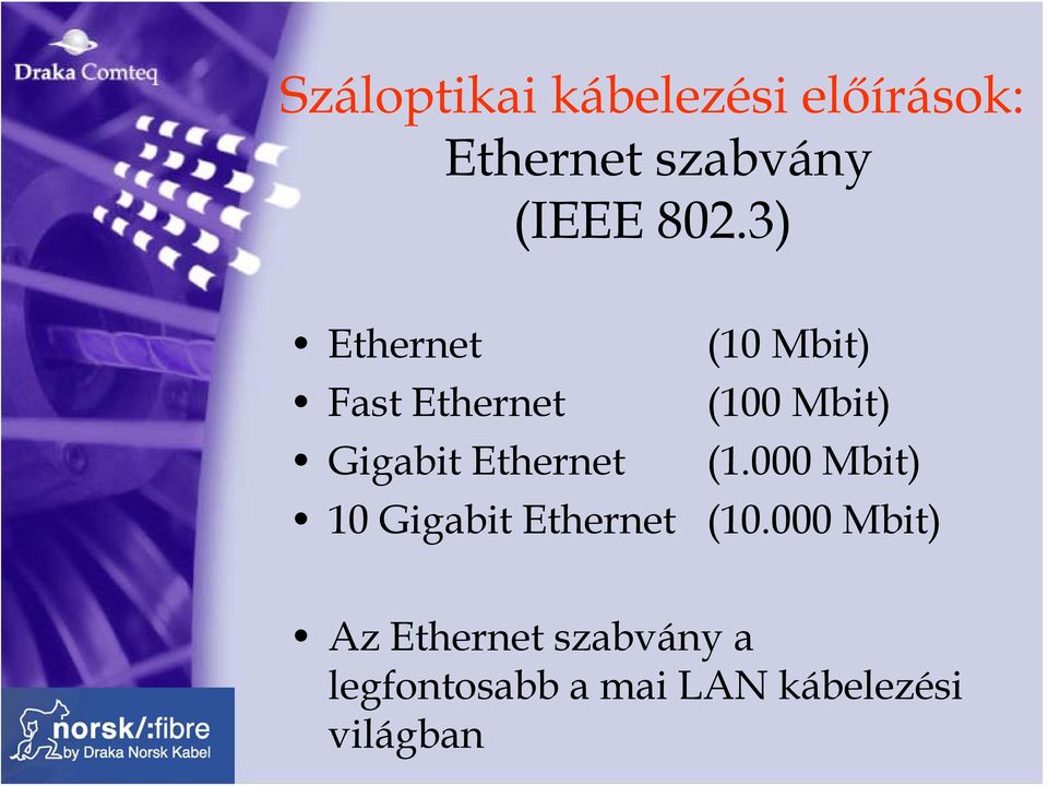 Ethernet (10 Mbit) (100 Mbit) (1.000 Mbit) (10.