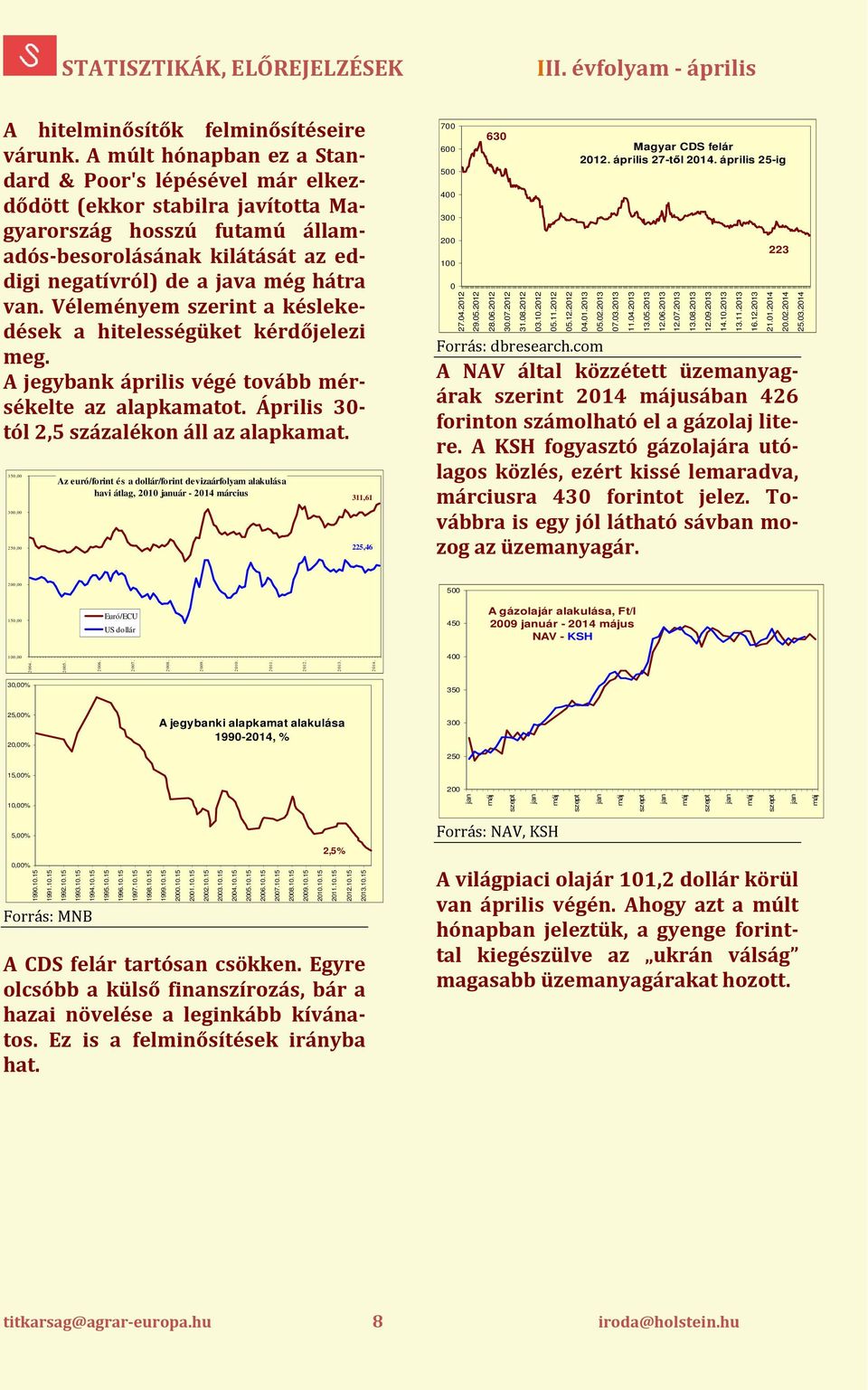 Véleményem szerint a késlekedések a hitelességüket kérdőjelezi meg. A jegybank április végé tovább mérsékelte az alapkamatot. Április 30- tól 2,5 százalékon áll az alapkamat.