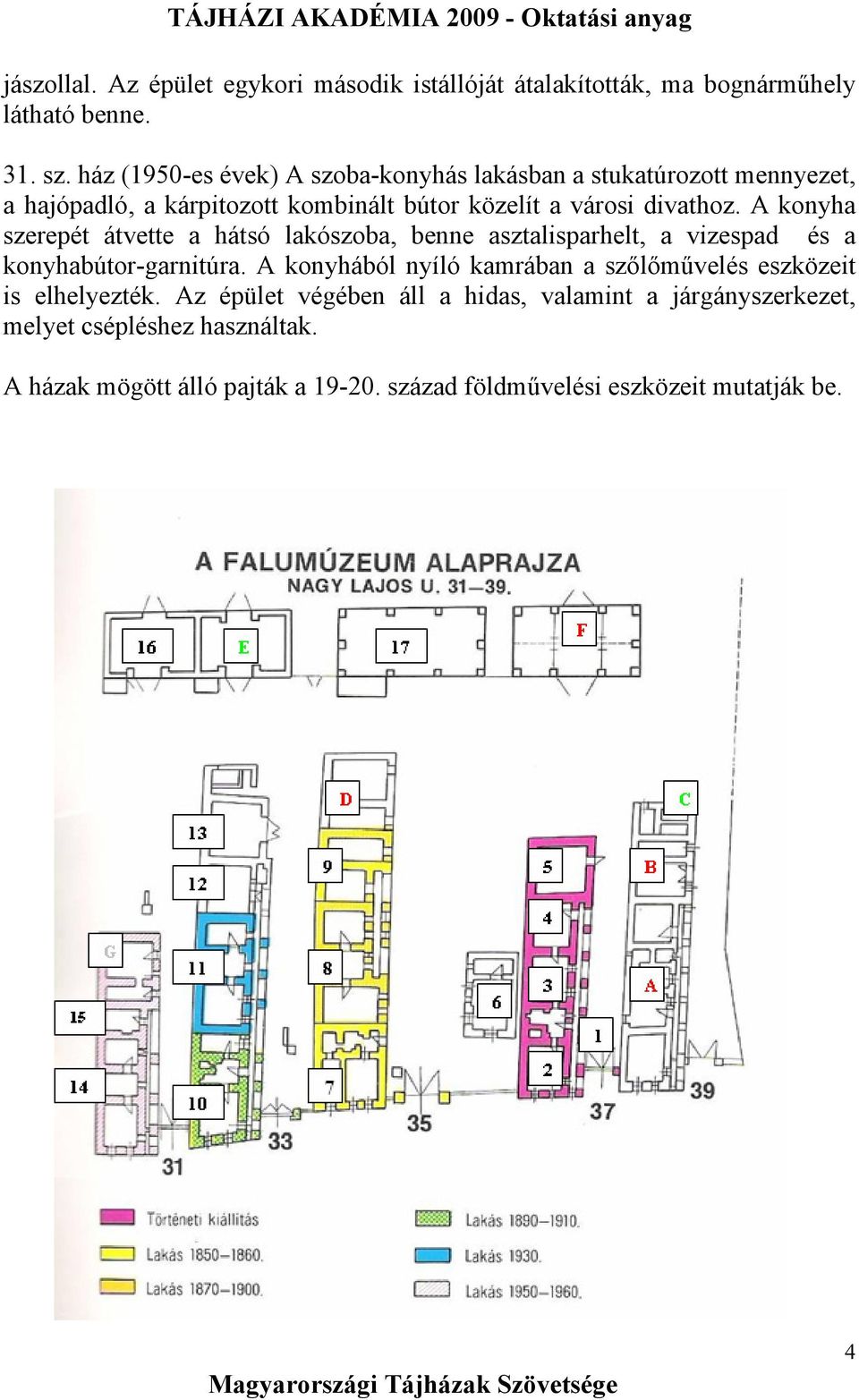 A konyha szerepét átvette a hátsó lakószoba, benne asztalisparhelt, a vizespad és a konyhabútor-garnitúra.