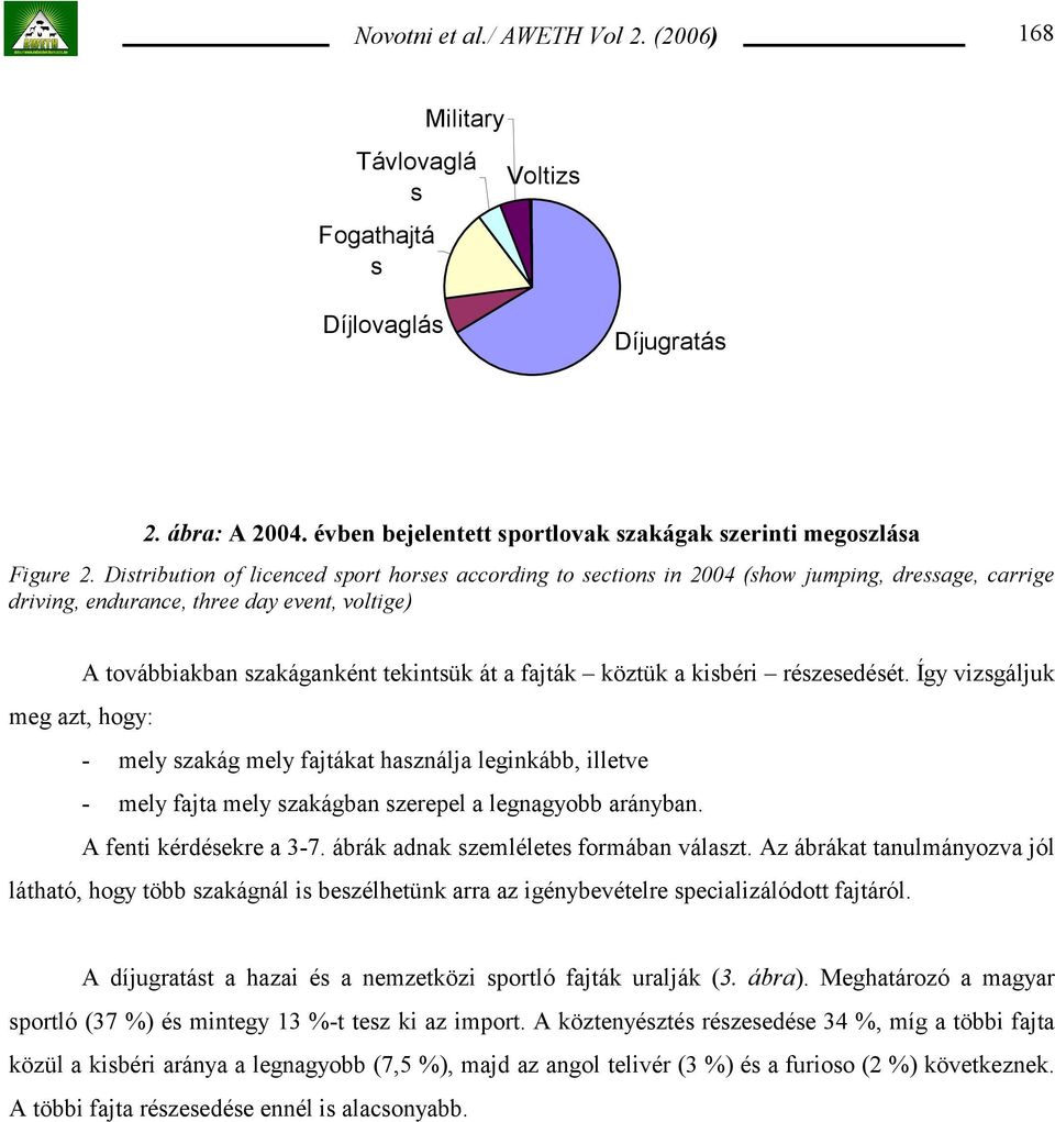 köztük a kisbéri részesedését. Így vizsgáljuk meg azt, hogy: - mely szakág mely fajtákat használja leginkább, illetve - mely fajta mely szakágban szerepel a legnagyobb arányban.