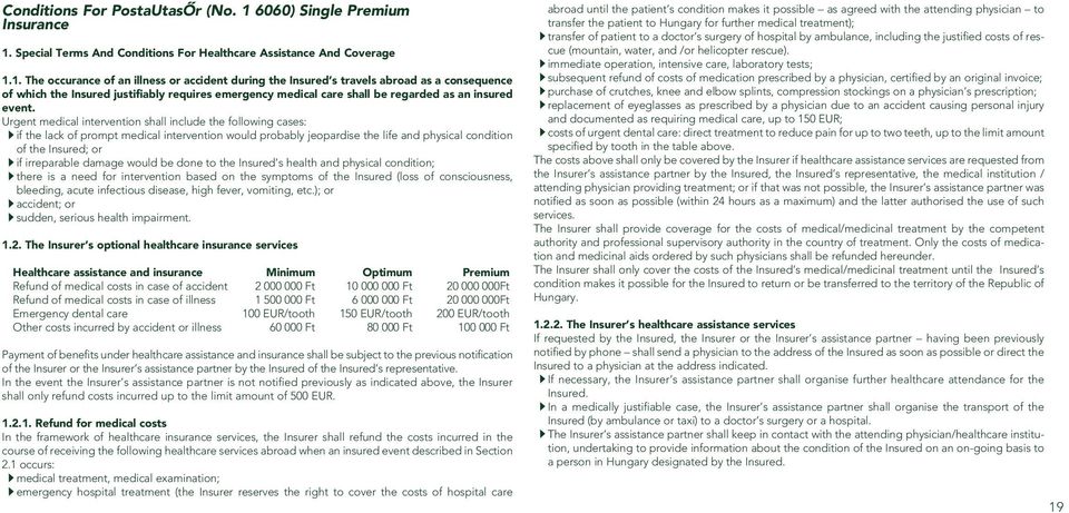 Special Terms And Conditions For Healthcare Assistance And Coverage 1.