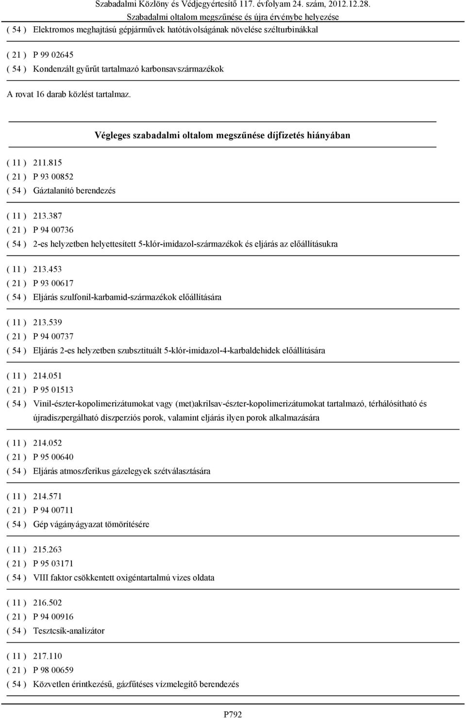 387 ( 21 ) P 94 00736 ( 54 ) 2-es helyzetben helyettesített 5-klór-imidazol-származékok és eljárás az előállításukra ( 11 ) 213.