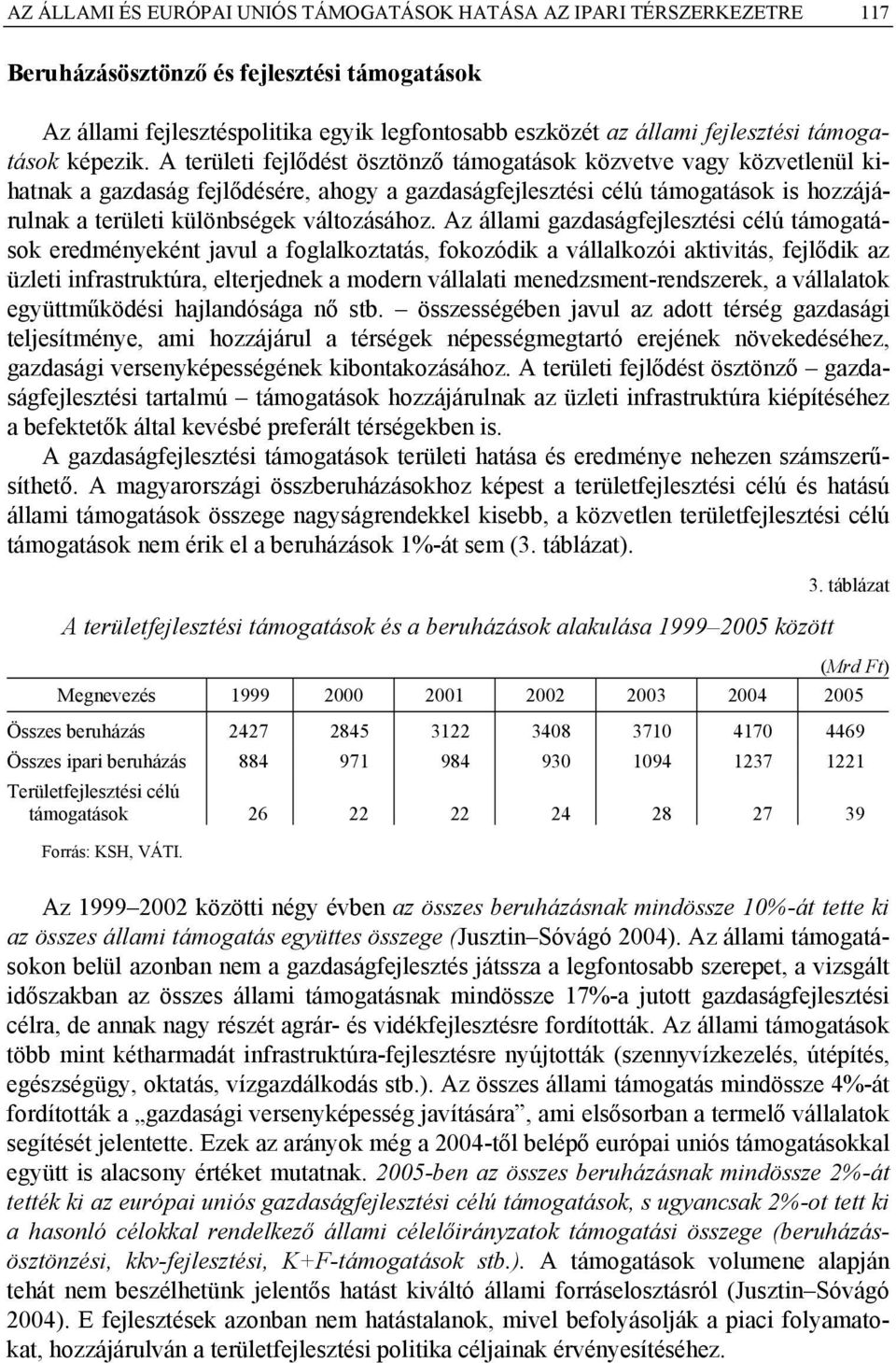 A területi fejlődést ösztönző támogatások közvetve vagy közvetlenül kihatnak a gazdaság fejlődésére, ahogy a gazdaságfejlesztési célú támogatások is hozzájárulnak a területi különbségek változásához.