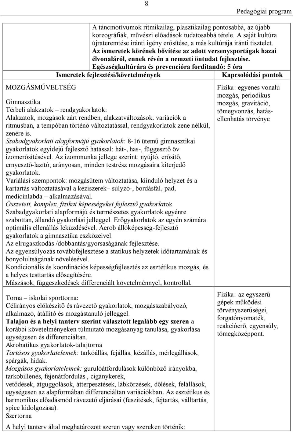 Az ismeretek körének bővítése az adott versenysportágak hazai élvonaláról, ennek révén a nemzeti öntudat fejlesztése.