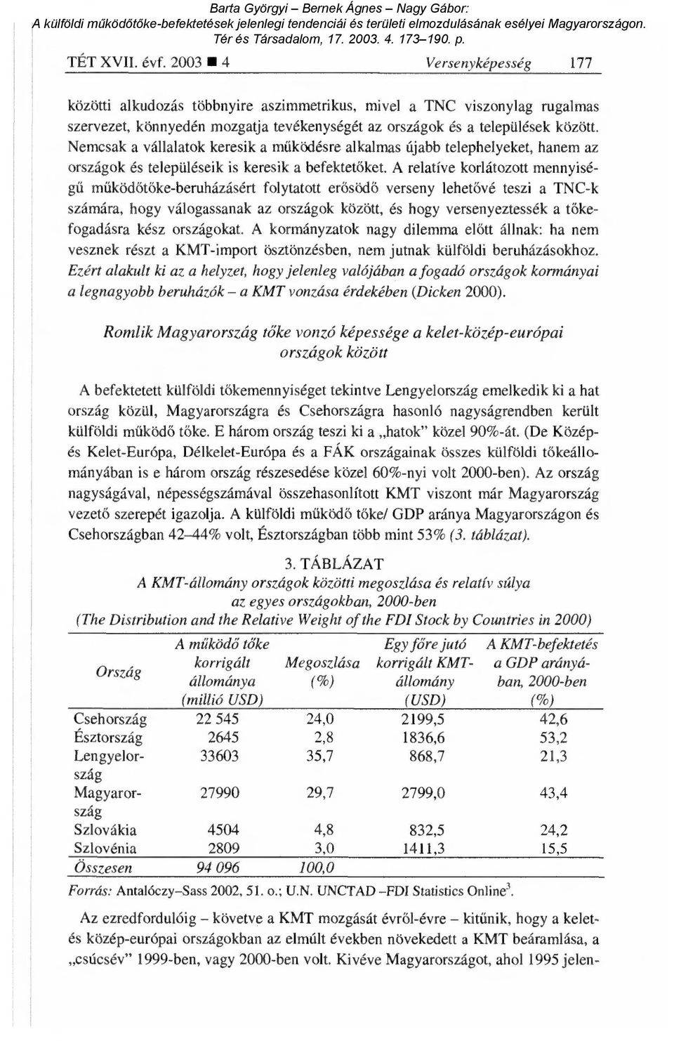 A relatíve korlátozott mennyiségű működőtőke-beruházásért folytatott er ősödő verseny lehetővé teszi a TNC-k számára, hogy válogassanak az országok között, és hogy versenyeztessék a t őkefogadásra