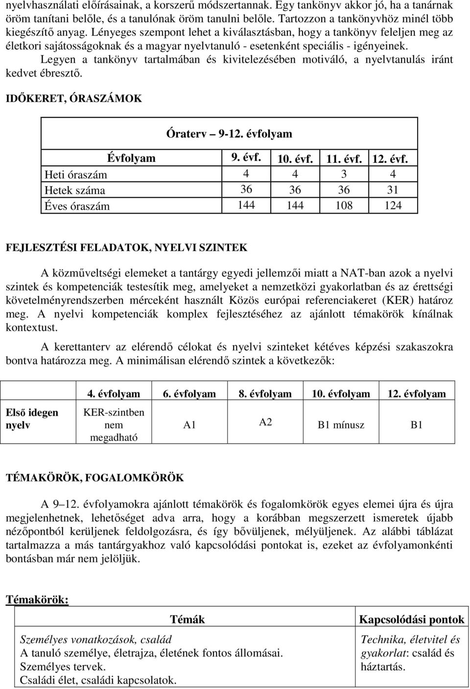 Lényeges szempont lehet a kiválasztásban, hogy a tankönyv feleljen meg az életkori sajátosságoknak és a magyar nyelvtanuló - esetenként speciális - igényeinek.