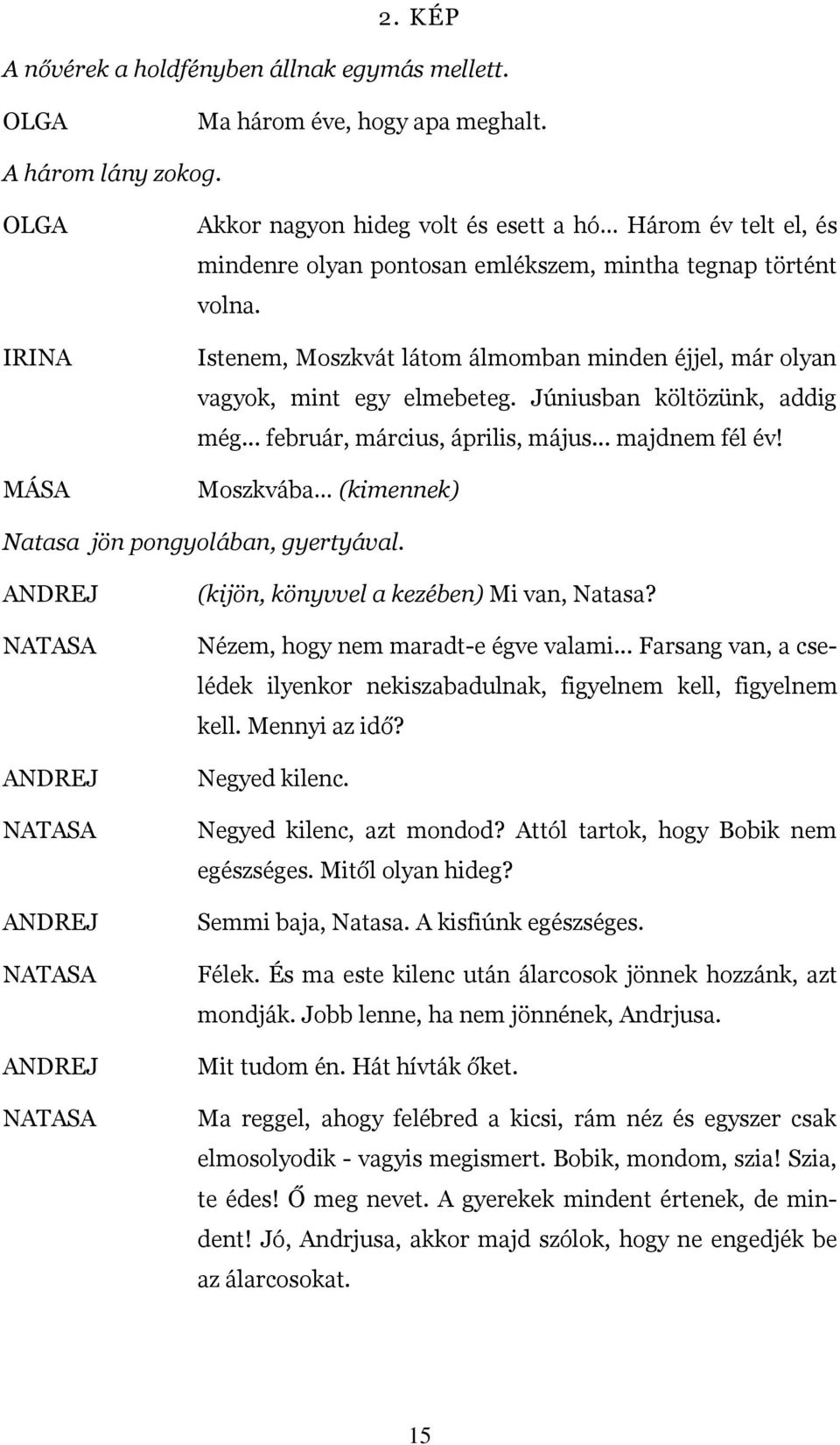 Istenem, Moszkvát látom álmomban minden éjjel, már olyan vagyok, mint egy elmebeteg. Júniusban költözünk, addig még... február, március, április, május... majdnem fél év!