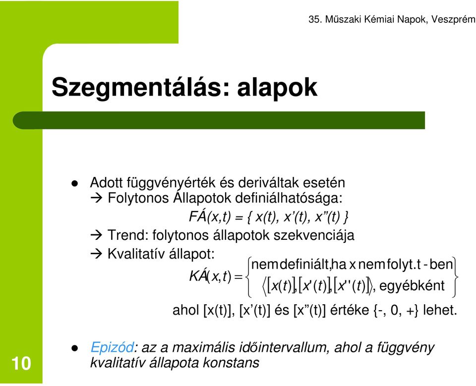 nemdefiniált,ha x nemfolyt.