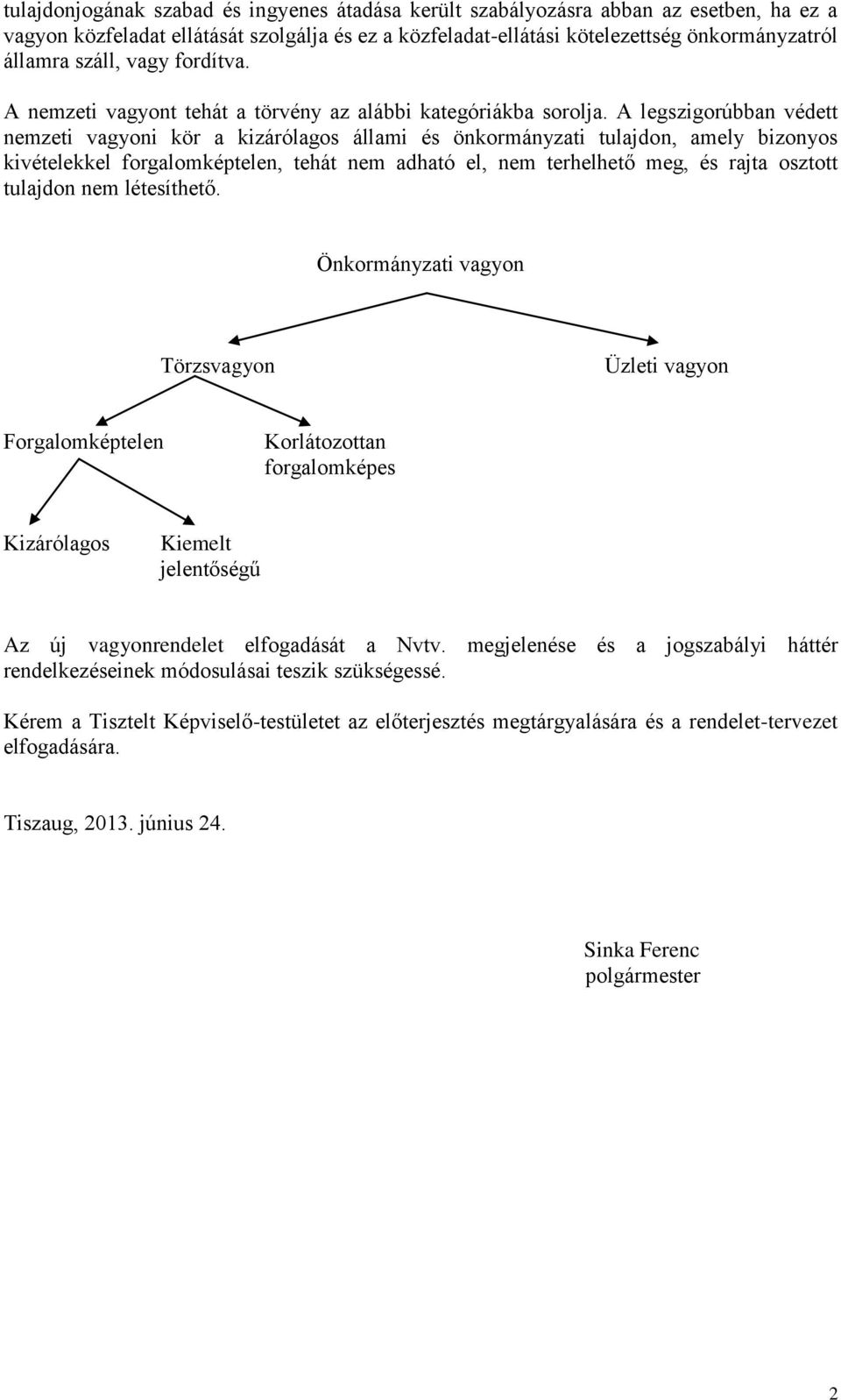 A legszigorúbban védett nemzeti vagyoni kör a kizárólagos állami és önkormányzati tulajdon, amely bizonyos kivételekkel forgalomképtelen, tehát nem adható el, nem terhelhető meg, és rajta osztott