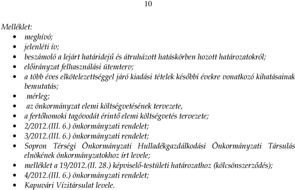 elemi költségvetés tervezete; 2/2012.(III. 6.
