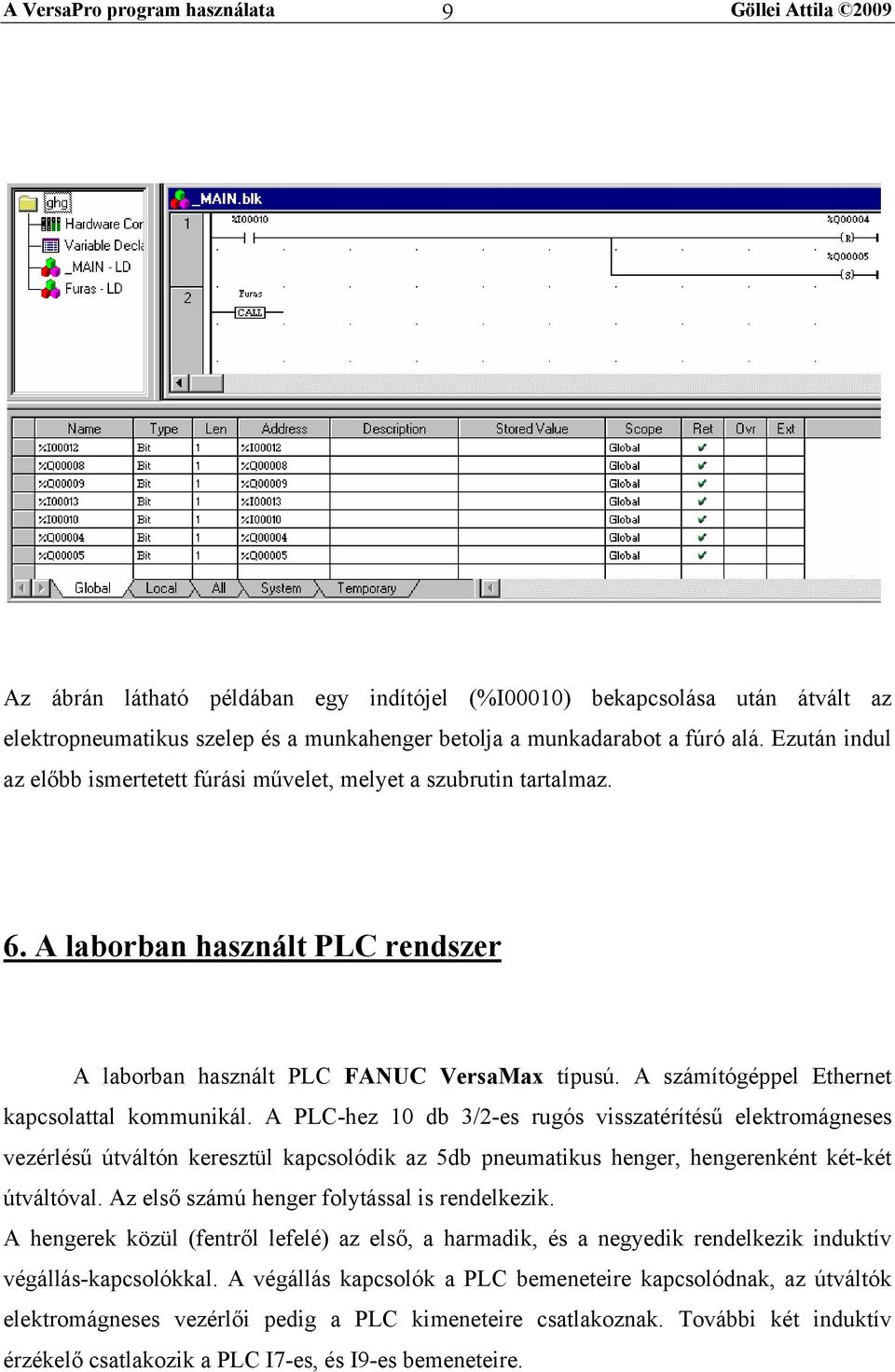 A számítógéppel Ethernet kapcsolattal kommunikál.