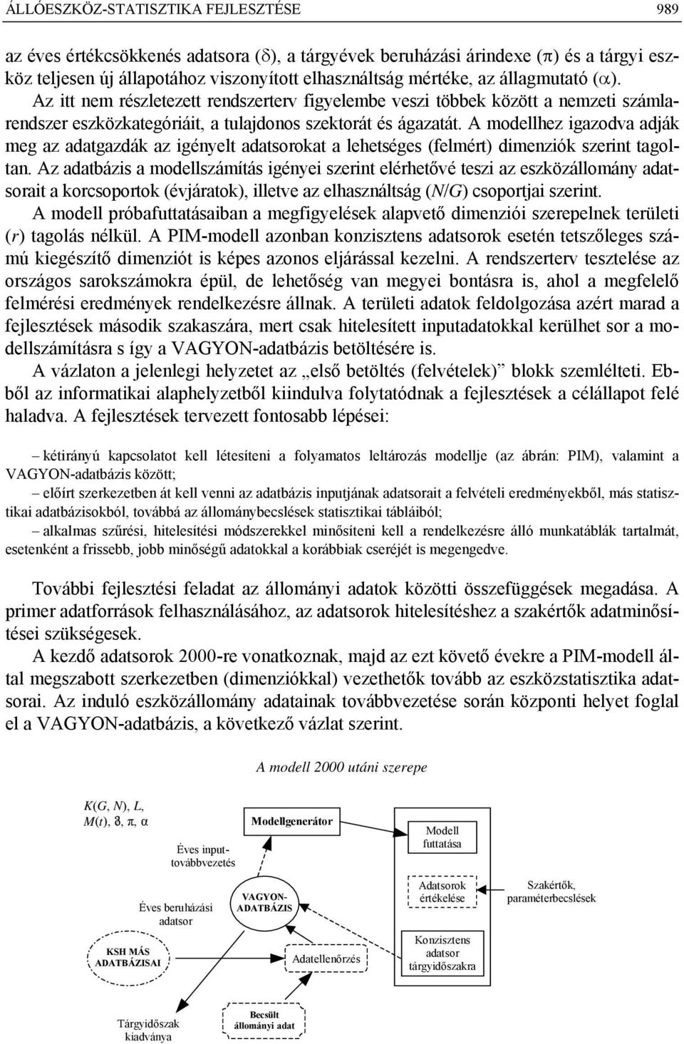 A modellhez igazodva adják meg az adatgazdák az igényelt adatsorokat a lehetséges (felmért) dimenziók szerint tagoltan.