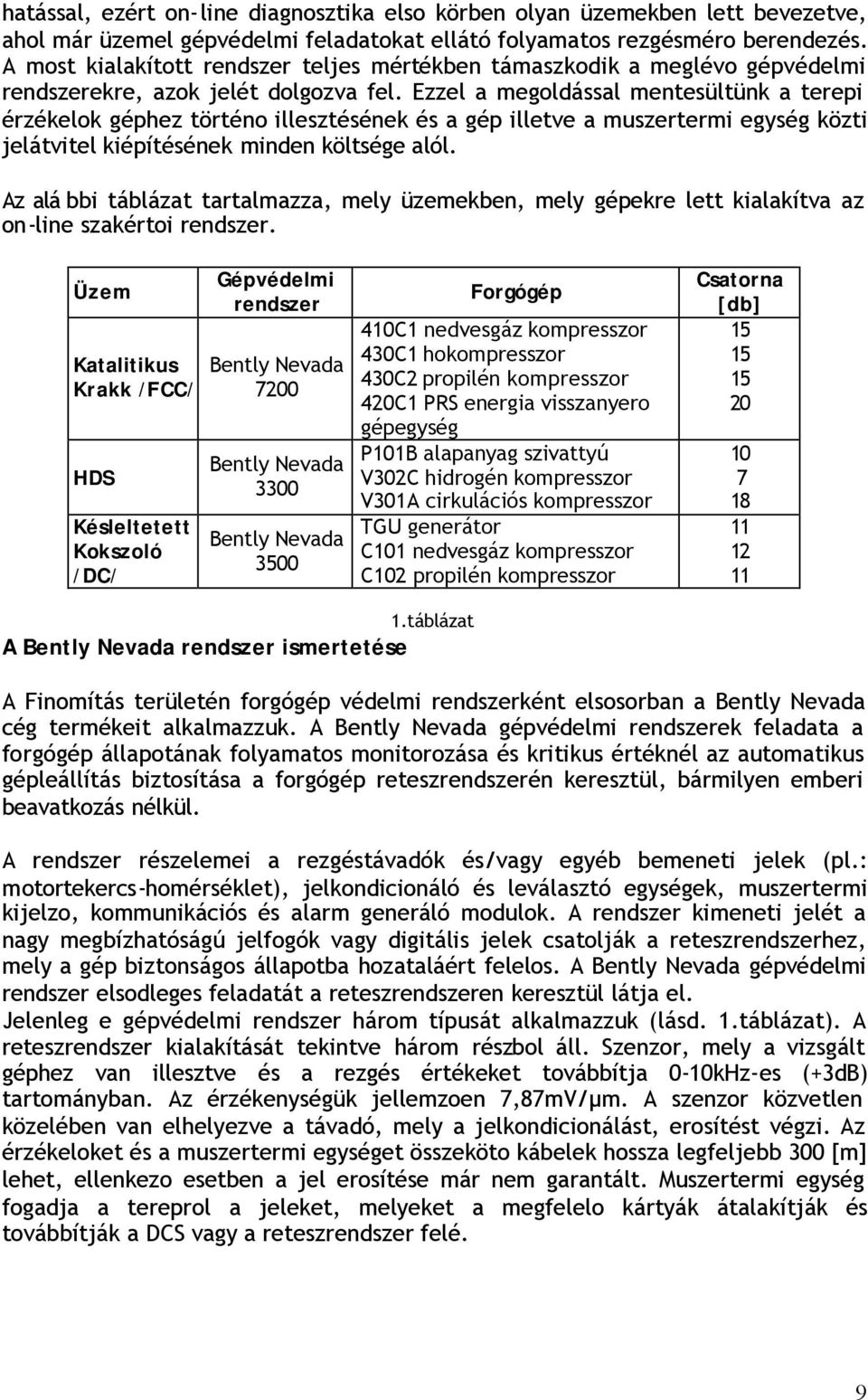 Ezzel a megoldással mentesültünk a terepi érzékelok géphez történo illesztésének és a gép illetve a muszertermi egység közti jelátvitel kiépítésének minden költsége alól.