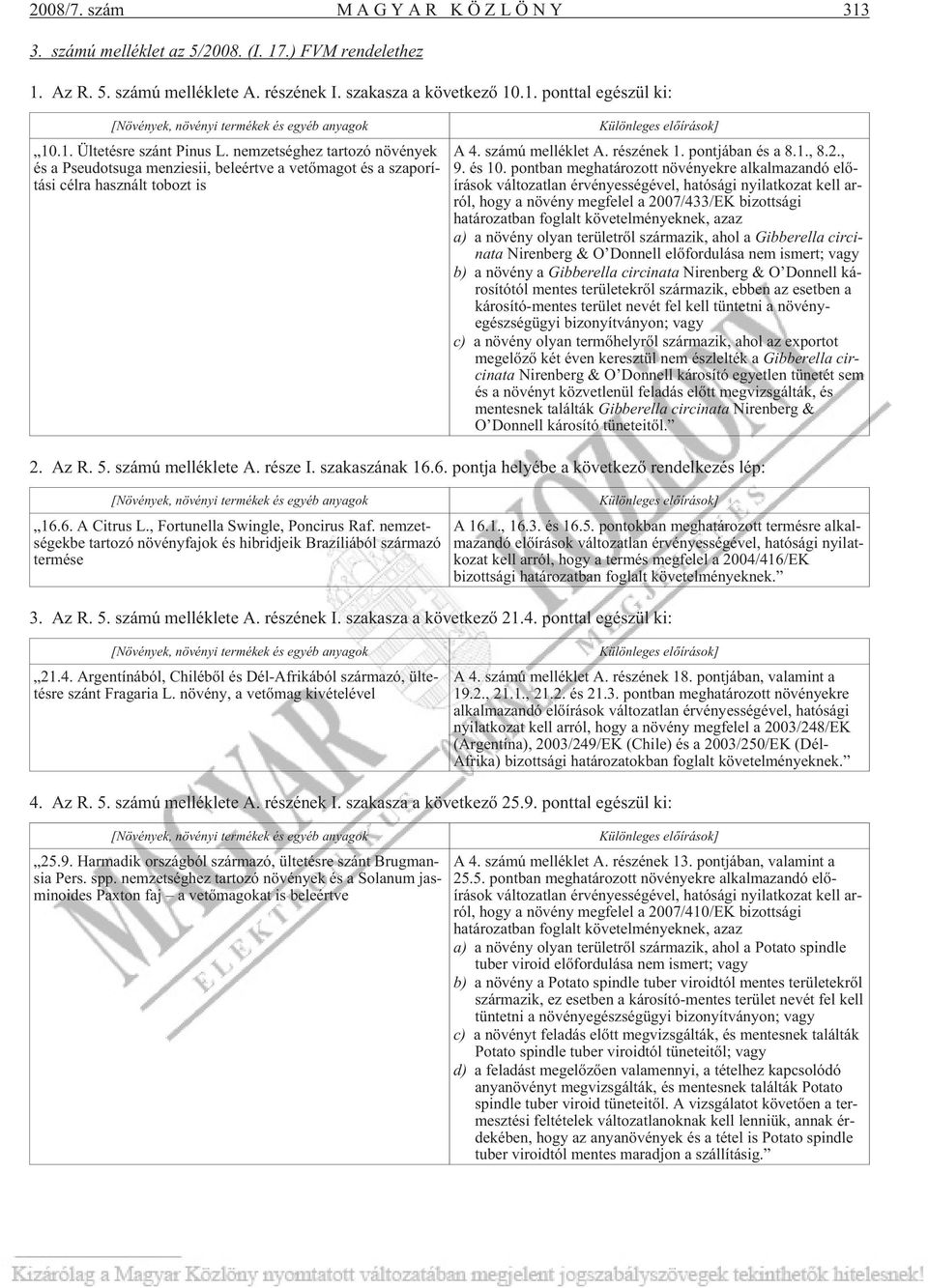 ré szé nek 1. pont já ban és a 8.1., 8.2., 9. és 10.