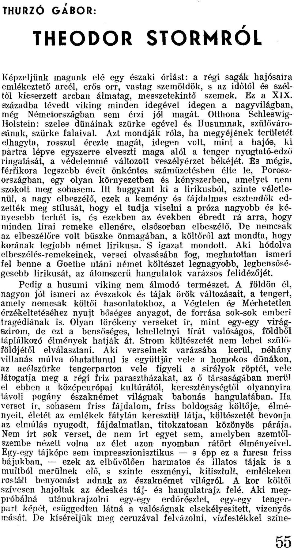 Otthona Schleswig Holstein: szeles dünáinak szürke egével és Husumnak, szülövárosának, szürke falaival.