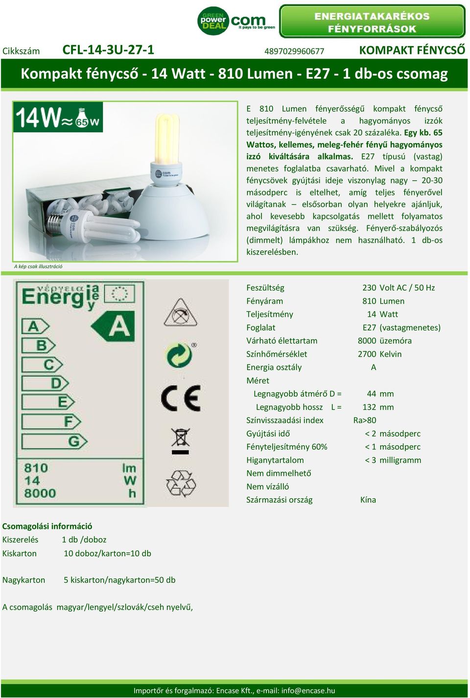 E27 típusú (vastag) menetes foglalatba csavarható.