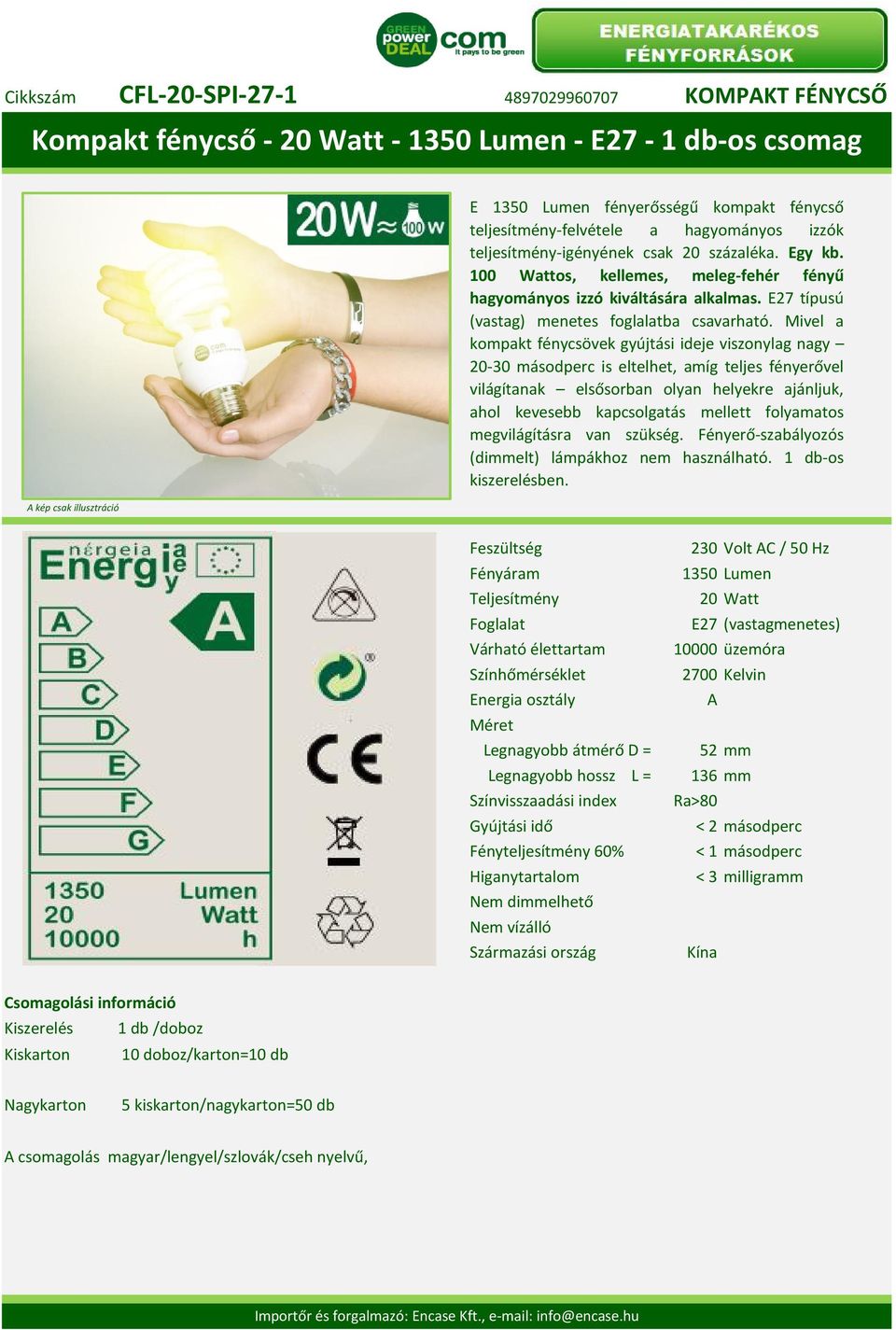 E27 típusú (vastag) menetes foglalatba csavarható.