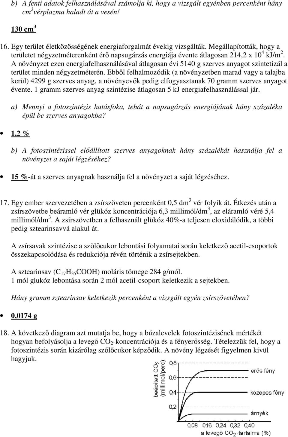 A növényzet ezen energiafelhasználásával átlagosan évi 5140 g szerves anyagot szintetizál a terület minden négyzetméterén.