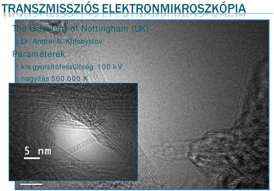 Khlobystov Paraméterek kis