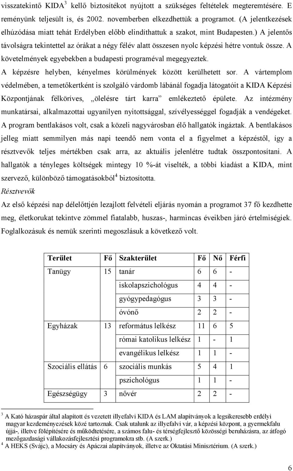 ) A jelentős távolságra tekintettel az órákat a négy félév alatt összesen nyolc képzési hétre vontuk össze. A követelmények egyebekben a budapesti programéval megegyeztek.