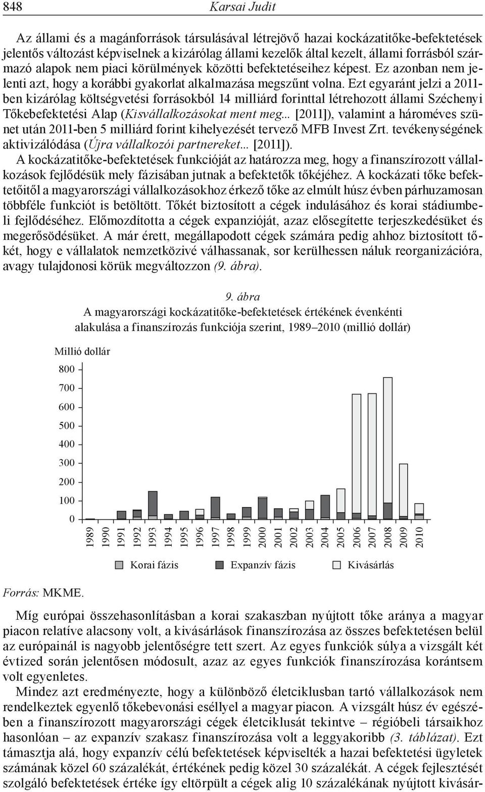 Ezt egyaránt jelzi a 211- ben kizárólag költségvetési forrásokból 14 milliárd forinttal létrehozott állami Széchenyi Tőkebefektetési Alap (Kisvállalkozásokat ment meg.