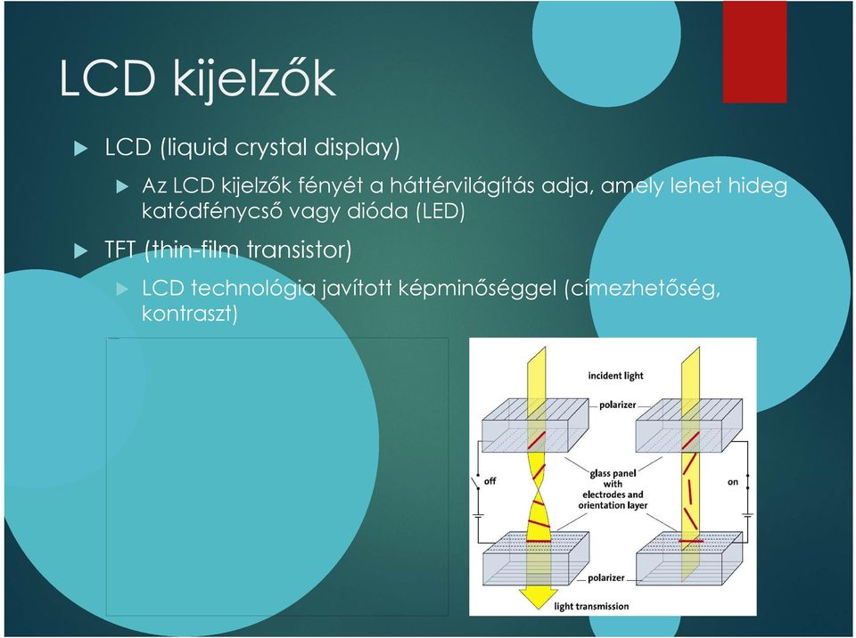 (LED) TFT (thin-film transistor) Ez a k ép most nem jeleníthető