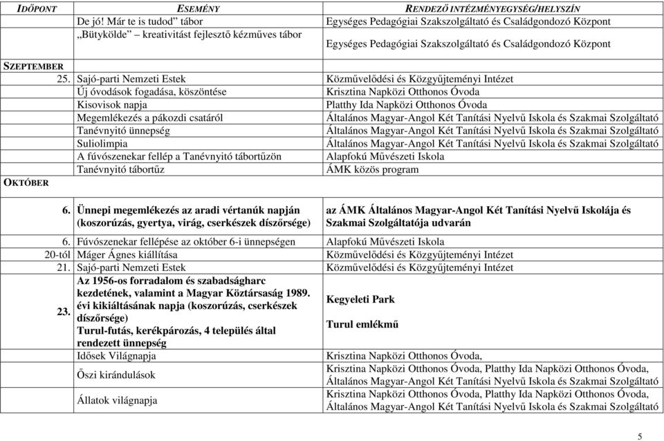 tábortőz ÁMK közös program 6.