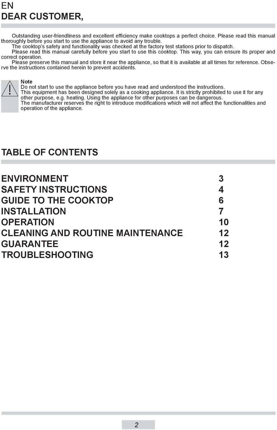 This way, you can ensure its proper and correct operation. Please preserve this manual and store it near the appliance, so that it is available at all times for reference.