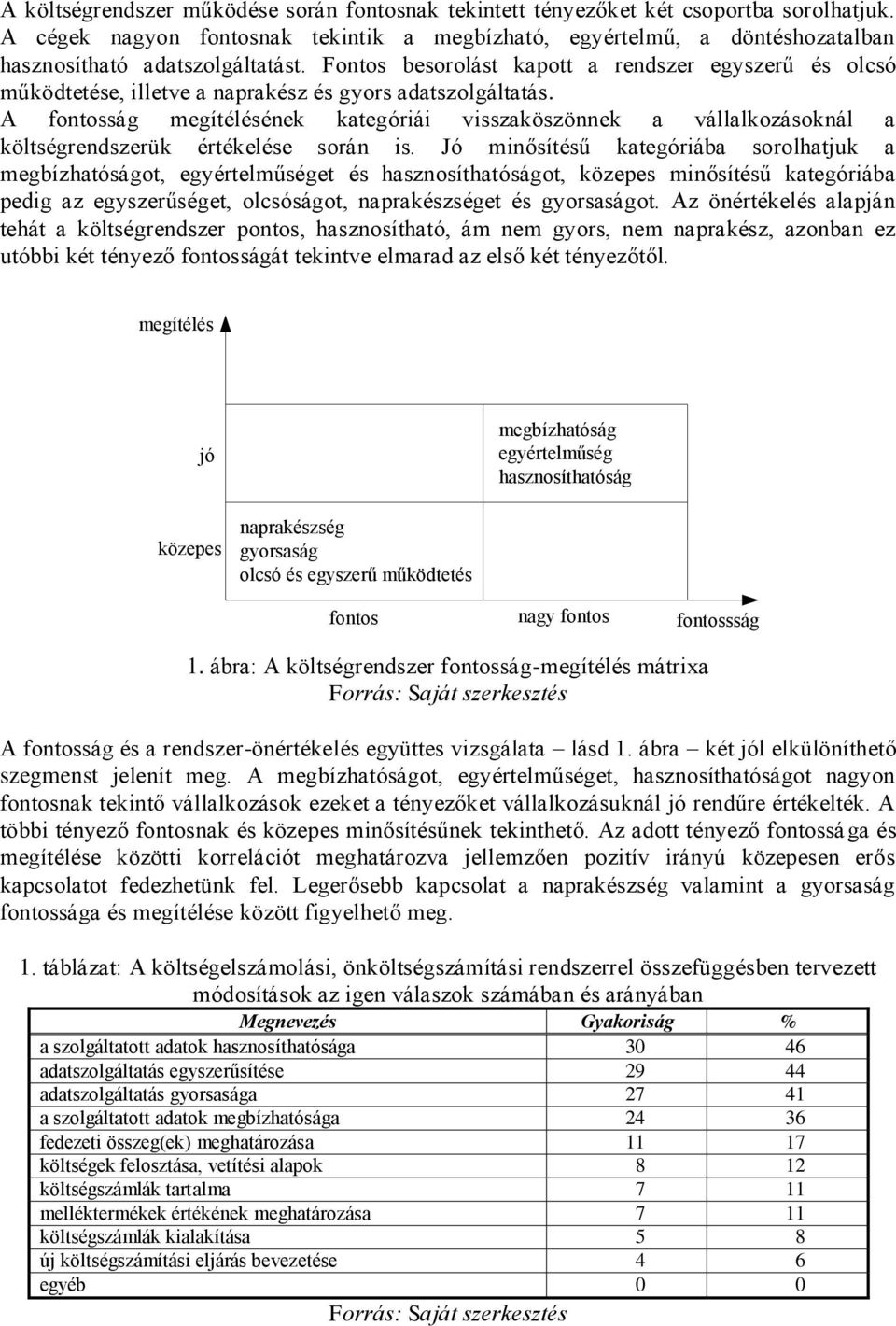 Fontos besorolást kapott a rendszer egyszerű és olcsó működtetése, illetve a naprakész és gyors adatszolgáltatás.