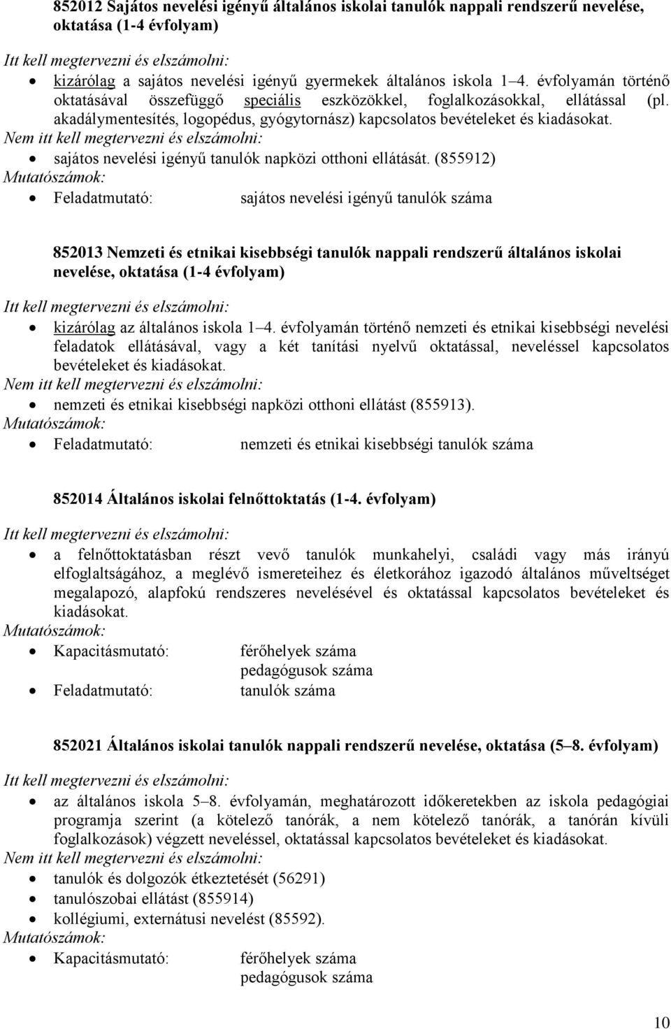 akadálymentesítés, logopédus, gyógytornász) sajátos nevelési igényű tanulók napközi otthoni ellátását.