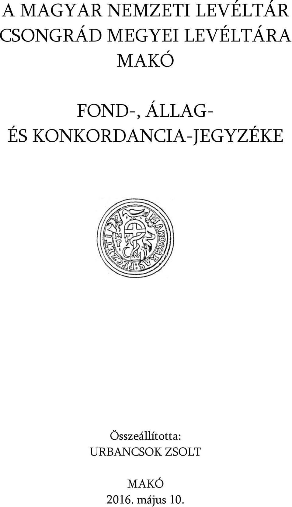 ÉS KONKORDANCIA-JEGYZÉKE