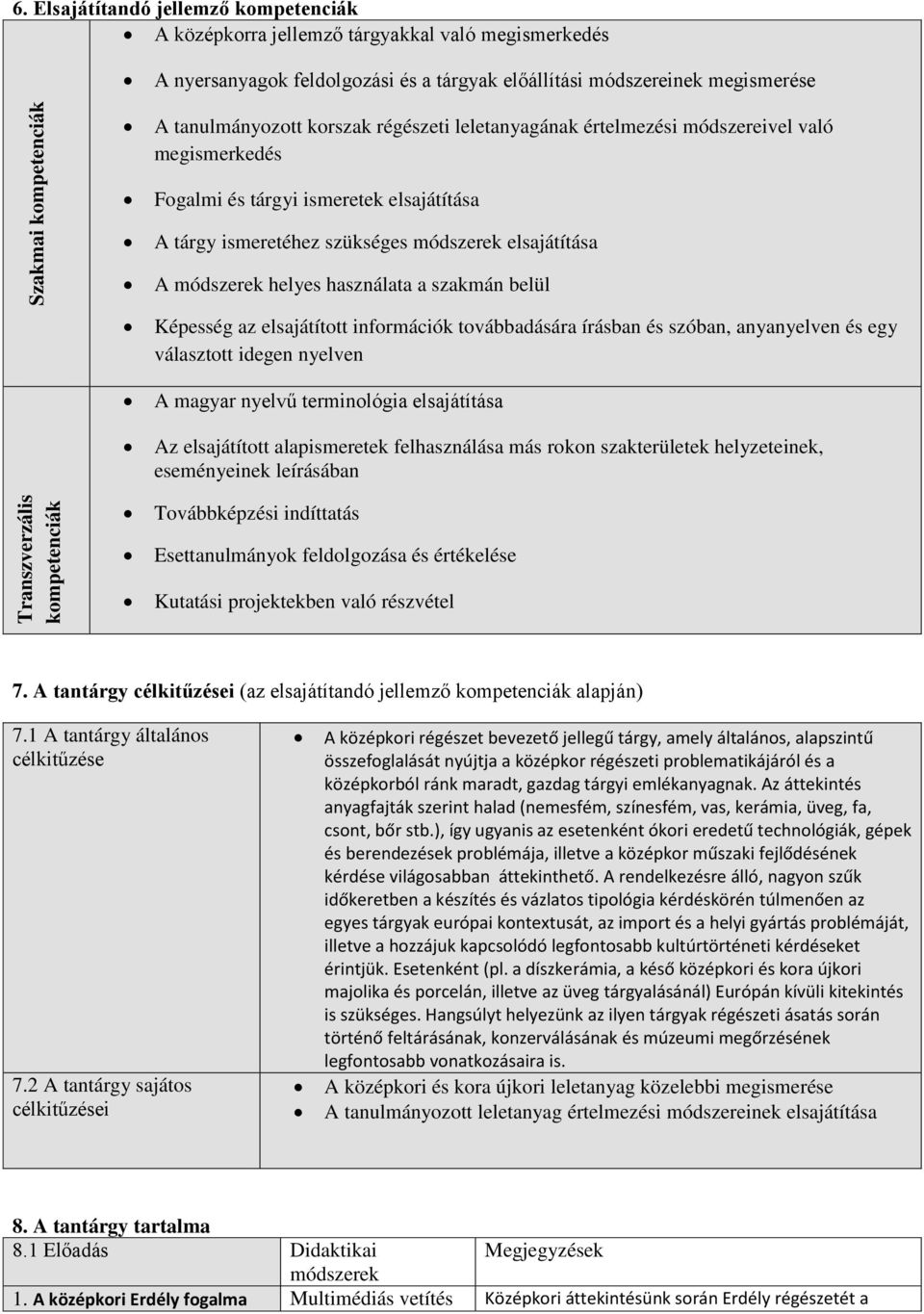 helyes használata a szakmán belül Képesség az elsajátított információk továbbadására írásban és szóban, anyanyelven és egy választott idegen nyelven A magyar nyelvű terminológia elsajátítása Az