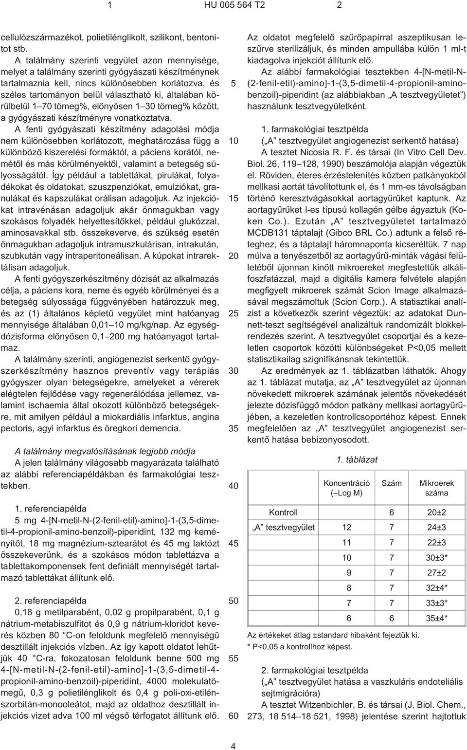 A fenti gyógyászati készítmény adagolási módja nem különösebben korlátozott, meghatározása függ a különbözõ kiszerelési formáktól, a páciens korától, nemétõl és más körülményektõl, valamint a