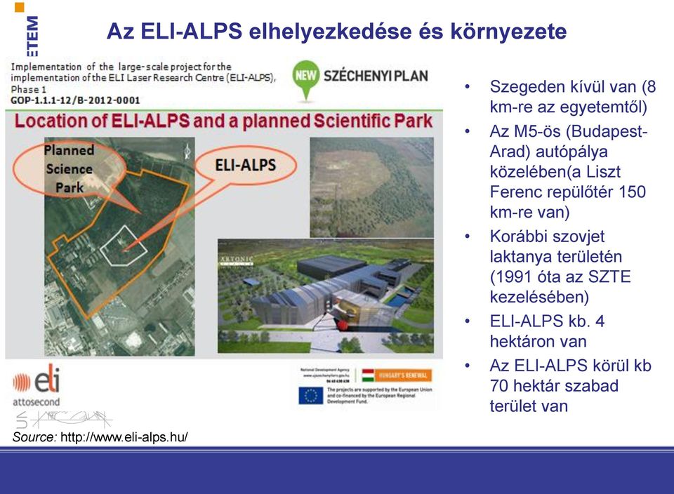 közelében(a Liszt Ferenc repülőtér 150 km-re van) Korábbi szovjet laktanya területén