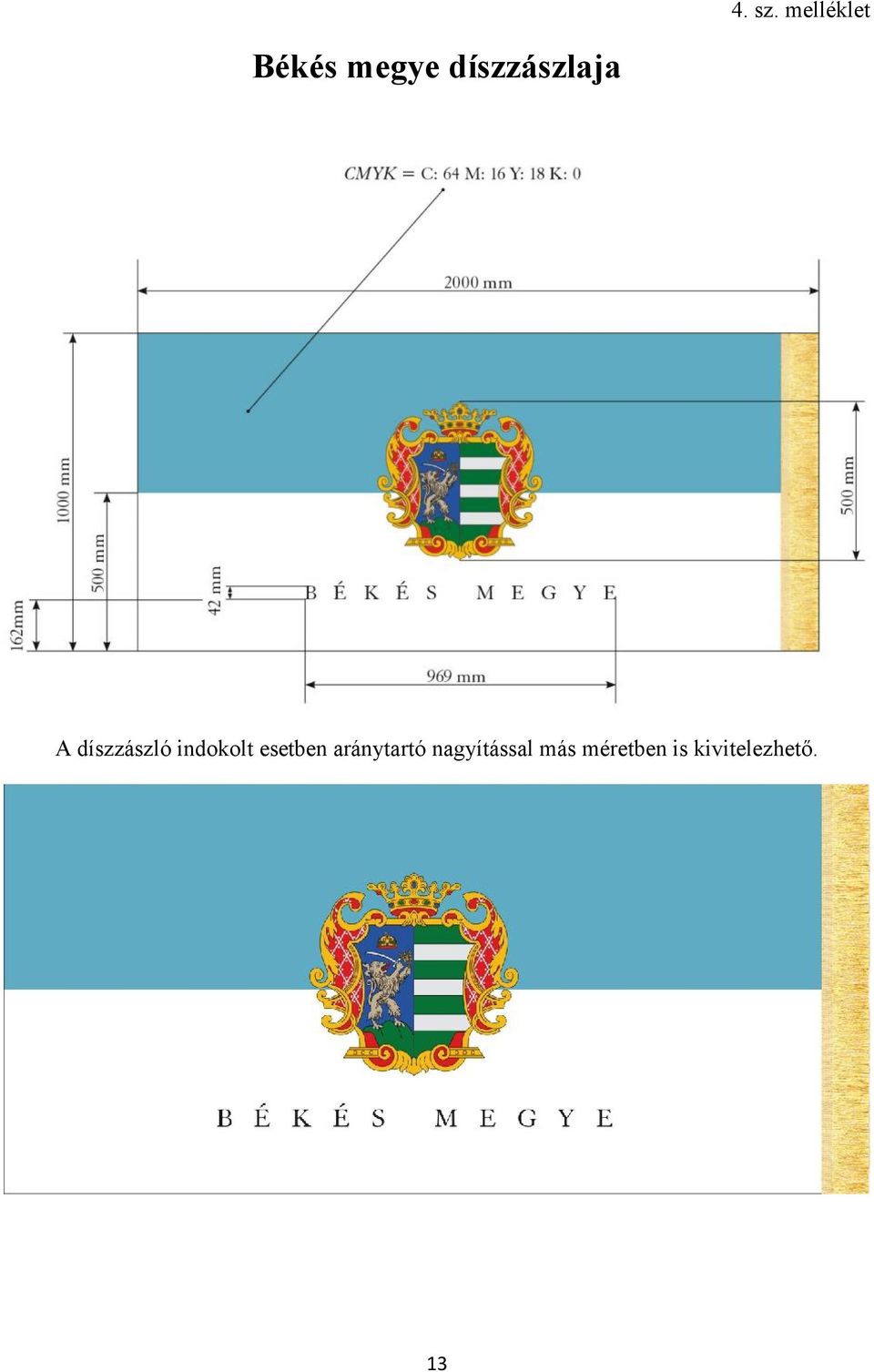 díszzászlaja A díszzászló