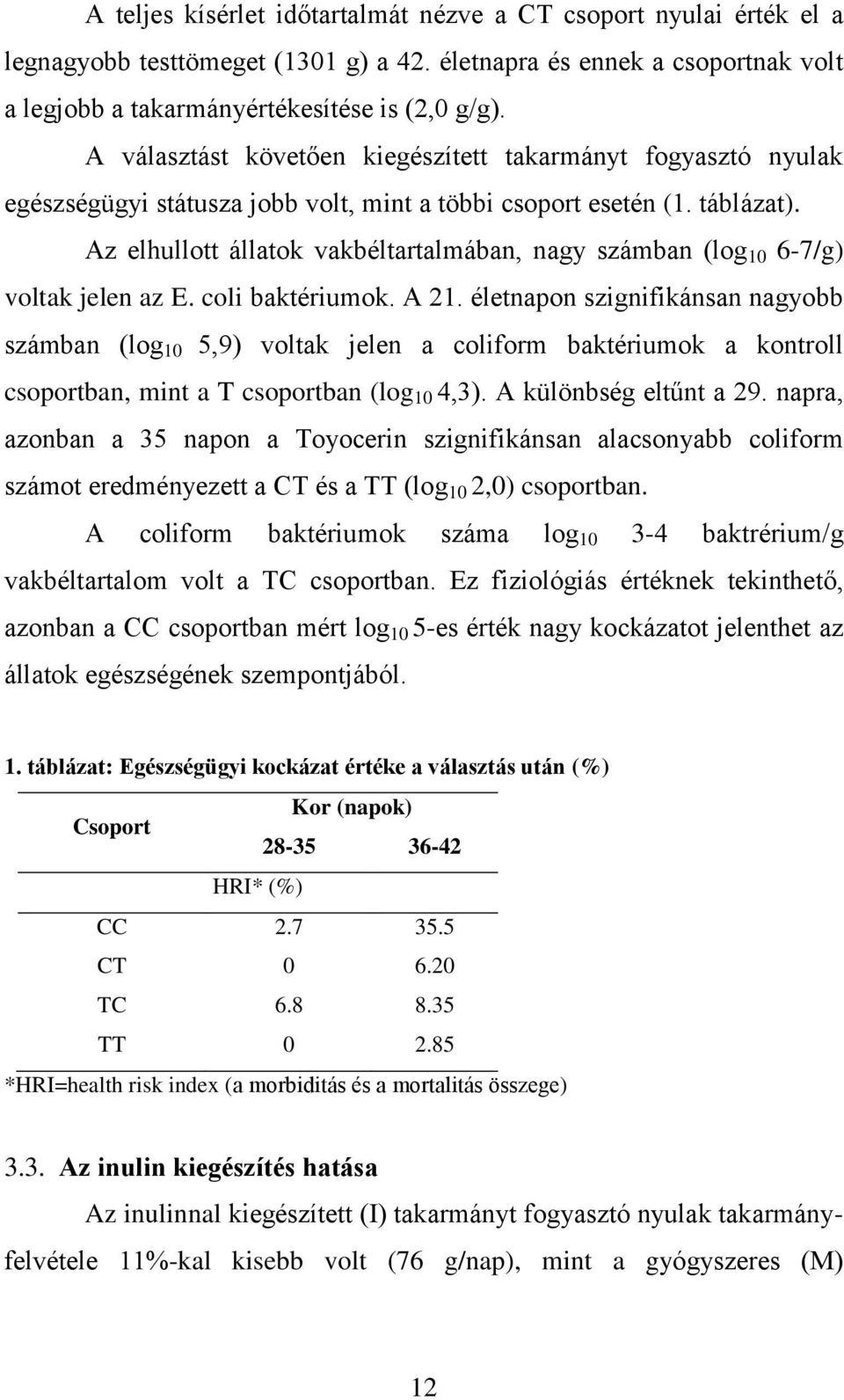 Az elhullott állatok vakbéltartalmában, nagy számban (log 10 6-7/g) voltak jelen az E. coli baktériumok. A 21.