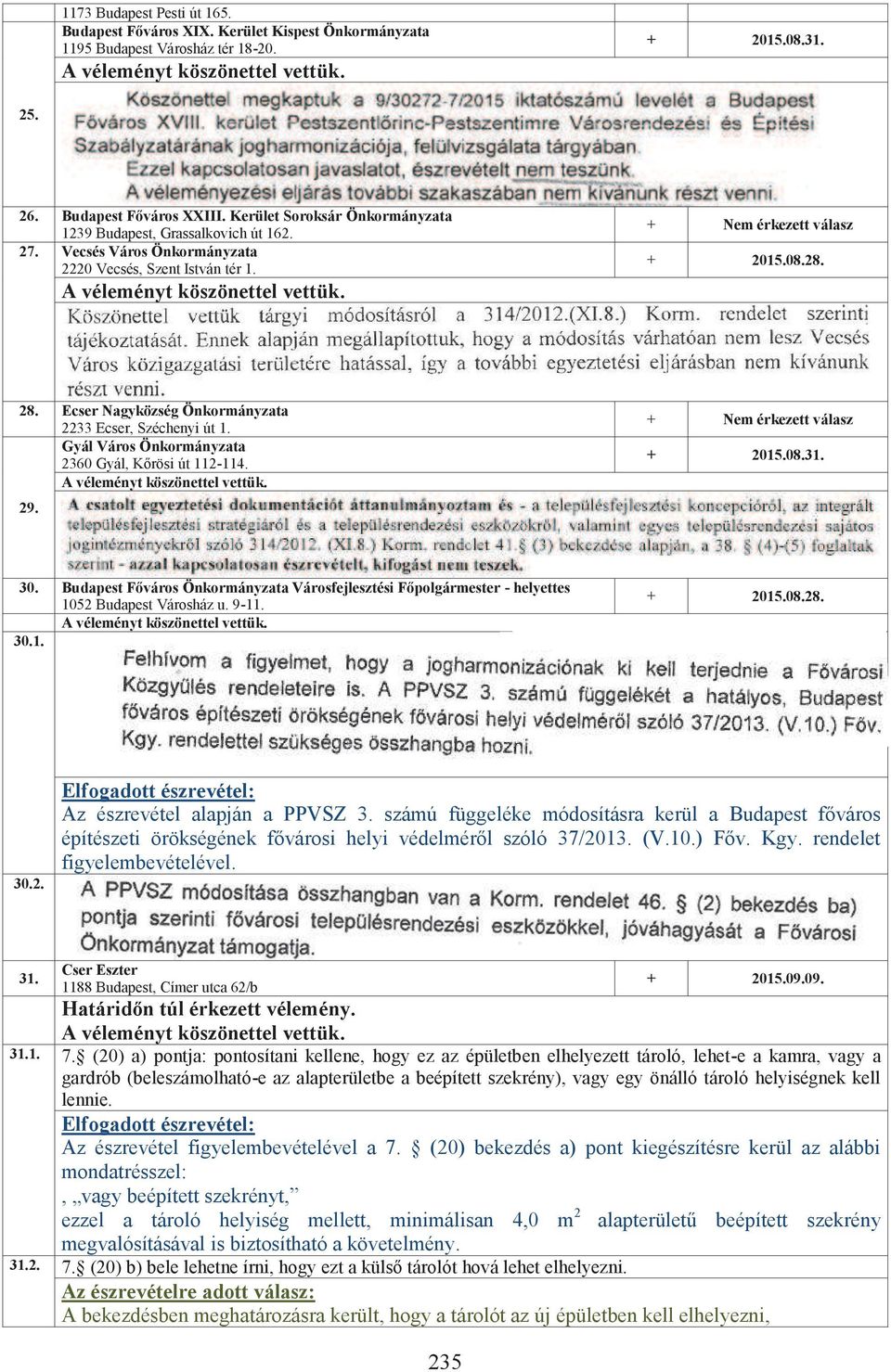 Ecser Nagyközség Önkormányzata 2233 Ecser, Széchenyi út 1. Gyál Város Önkormányzata 2360 Gyál, Kőrösi út 112-114. 29. + 2015.08.31. 30.