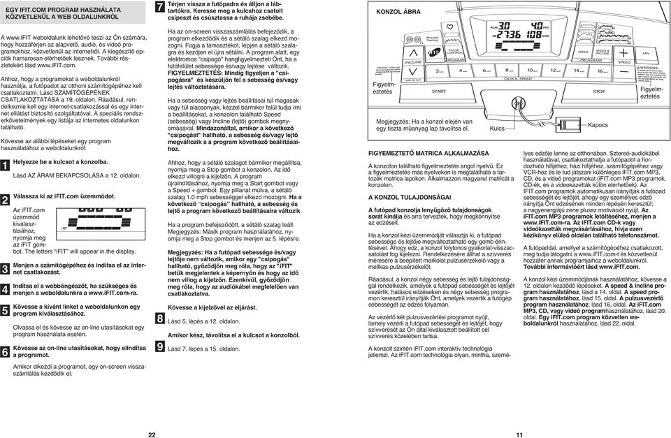 A kiegészítő opciók hamarosan elérhetőek lesznek. További részletekért lásd www.ifit.com.