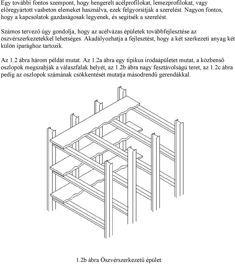 Számos tervező úgy gondolja, hogy az acélvázas épületek továbbfejlesztése az öszvérszerkezetekkel lehetséges.