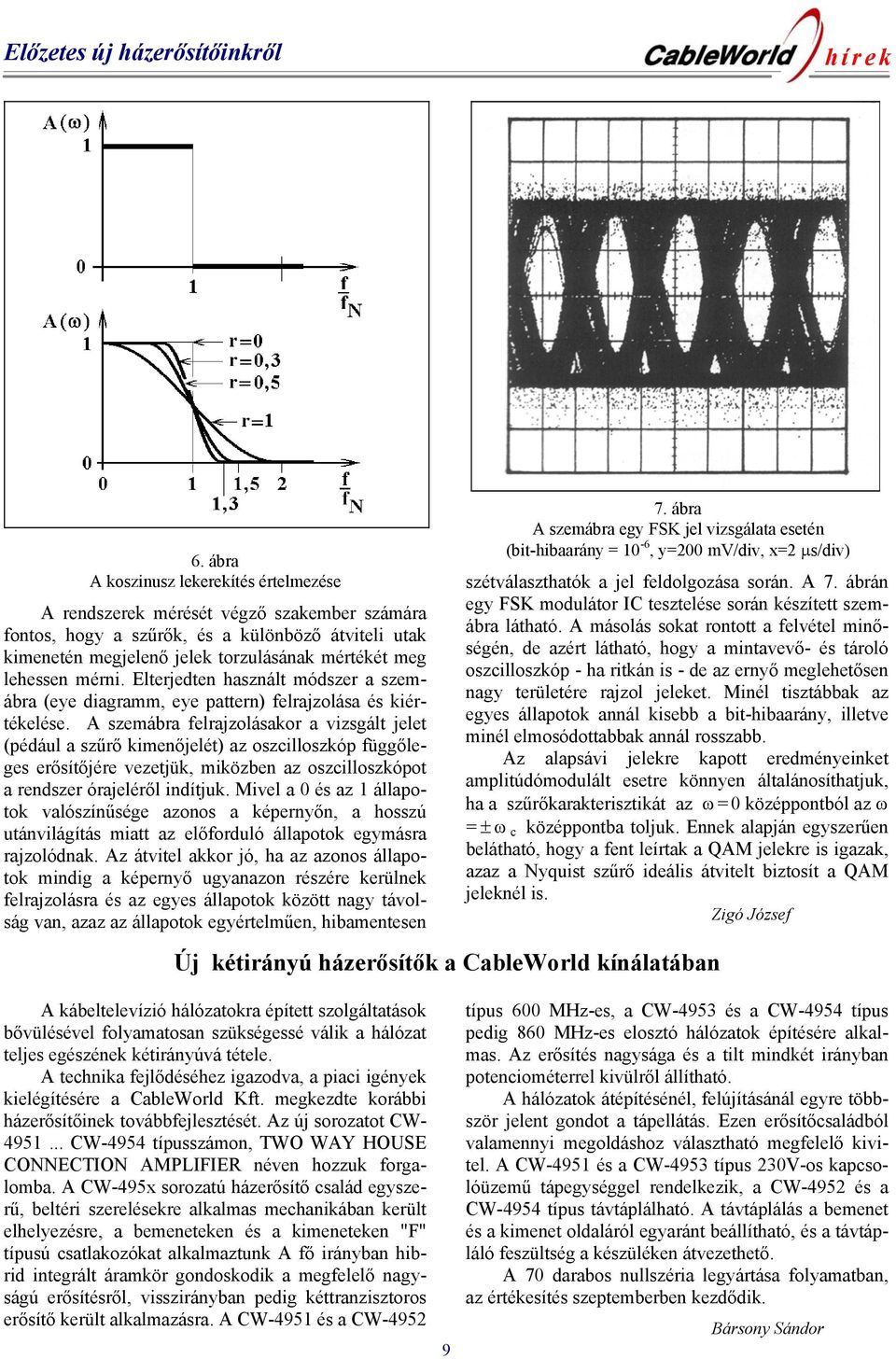 mérni. Elterjedten használt módszer a szemábra (eye diagramm, eye pattern) felrajzolása és kiértékelése.