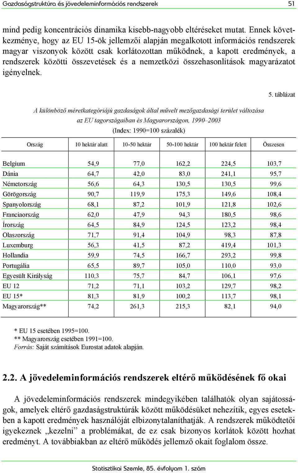 és a nemzetközi összehasonlítások magyarázatot igényelnek. 5.