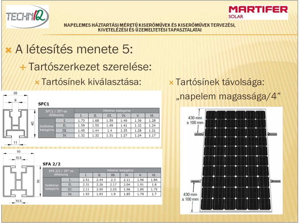 Tartósínek kiválasztása: