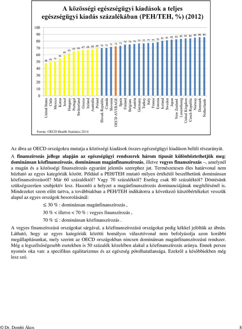 magán és a közösségi finanszírozás egyaránt jelentős szerephez jut. Természetesen éles határvonal nem húzható az egyes kategóriák között.