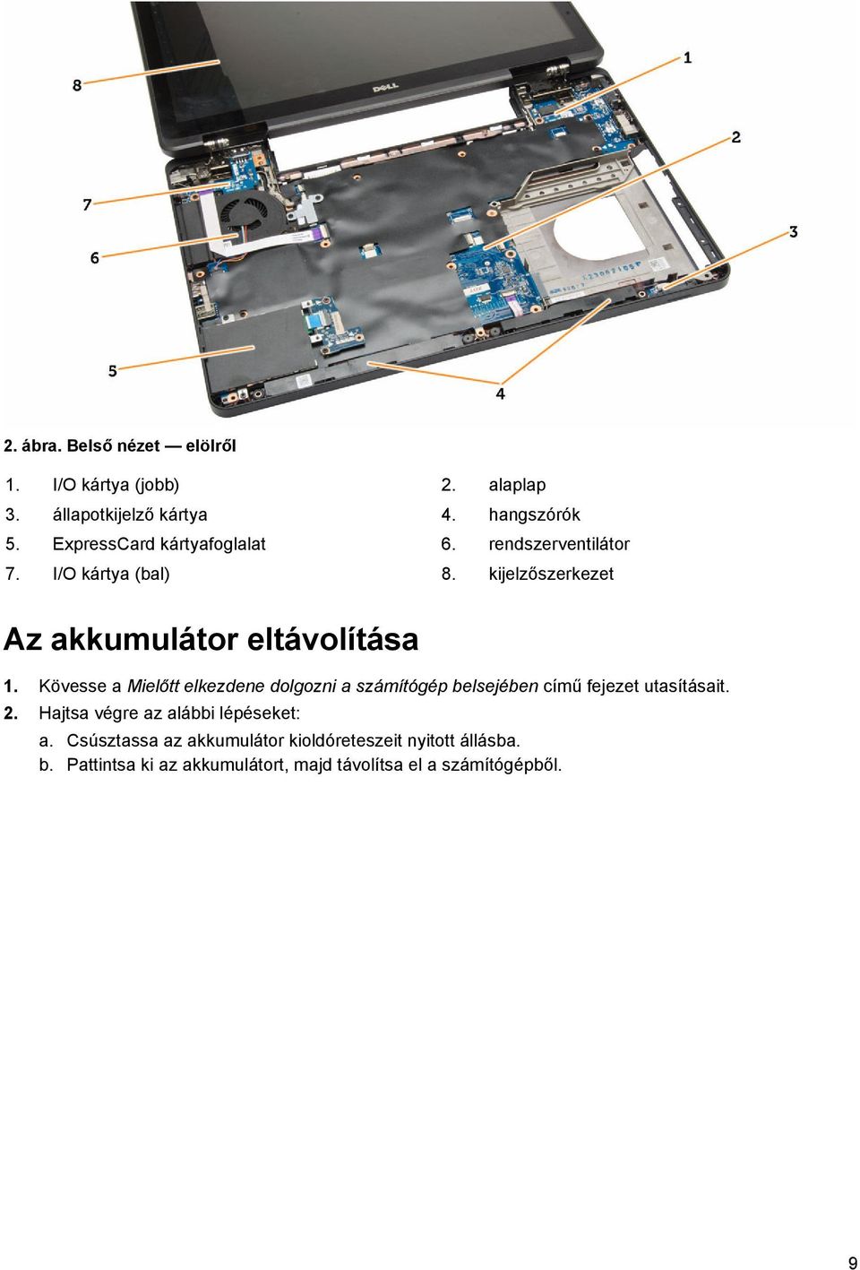 Kövesse a Mielőtt elkezdene dolgozni a számítógép belsejében című fejezet utasításait. 2.