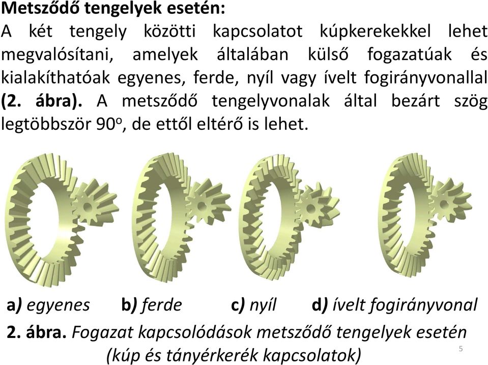 A metsződő tengelyvonalak által bezát szög legtöbbszö90 o,deettőleltéőislehet.