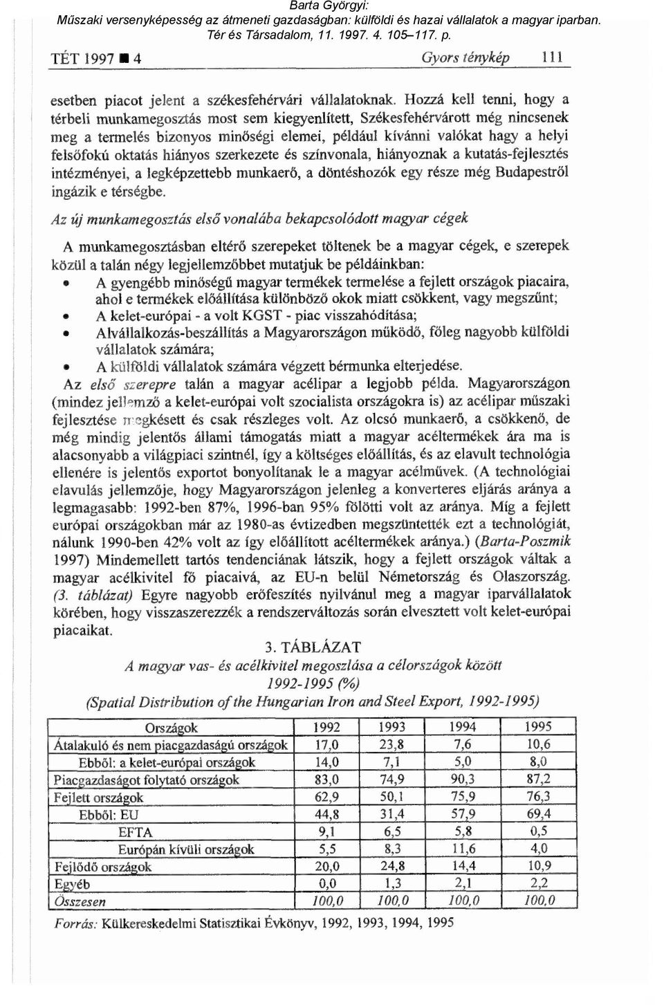 oktatás hiányos szerkezete és színvonala, hiányoznak a kutatás-fejlesztés intézményei, a legképzettebb munkaer ő, a döntéshozók egy része még Budapestr ől ingázik e térségbe.