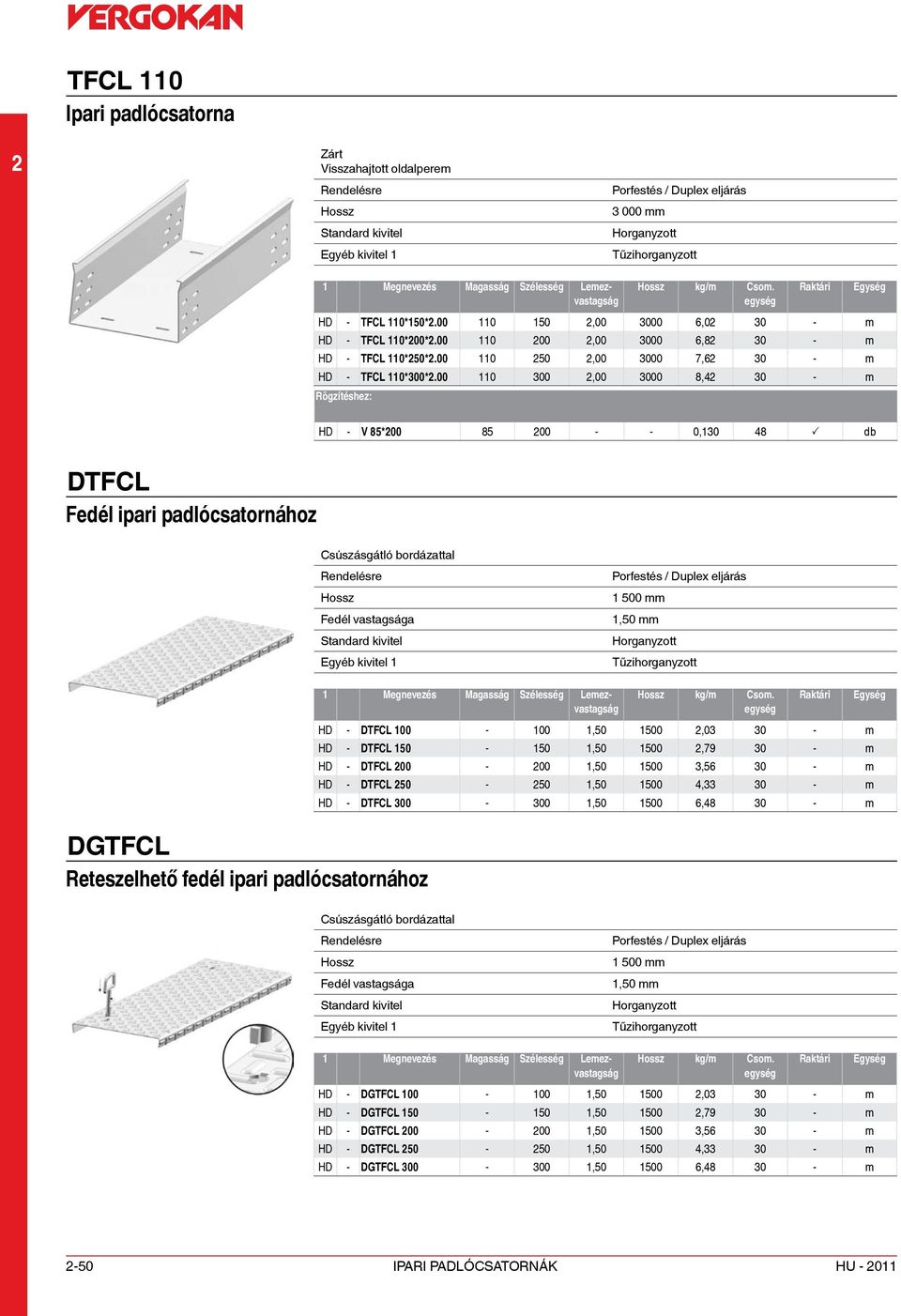 padlócsatornához HD - DTFCL 100-100 1,50 1500,03 30 - m HD - DTFCL 150-150 1,50 1500,79 30 - m HD - DTFCL 00-00 1,50 1500 3,56 30 - m HD - DTFCL 50-50 1,50 1500 4,33 30 - m HD - DTFCL 300-300 1,50