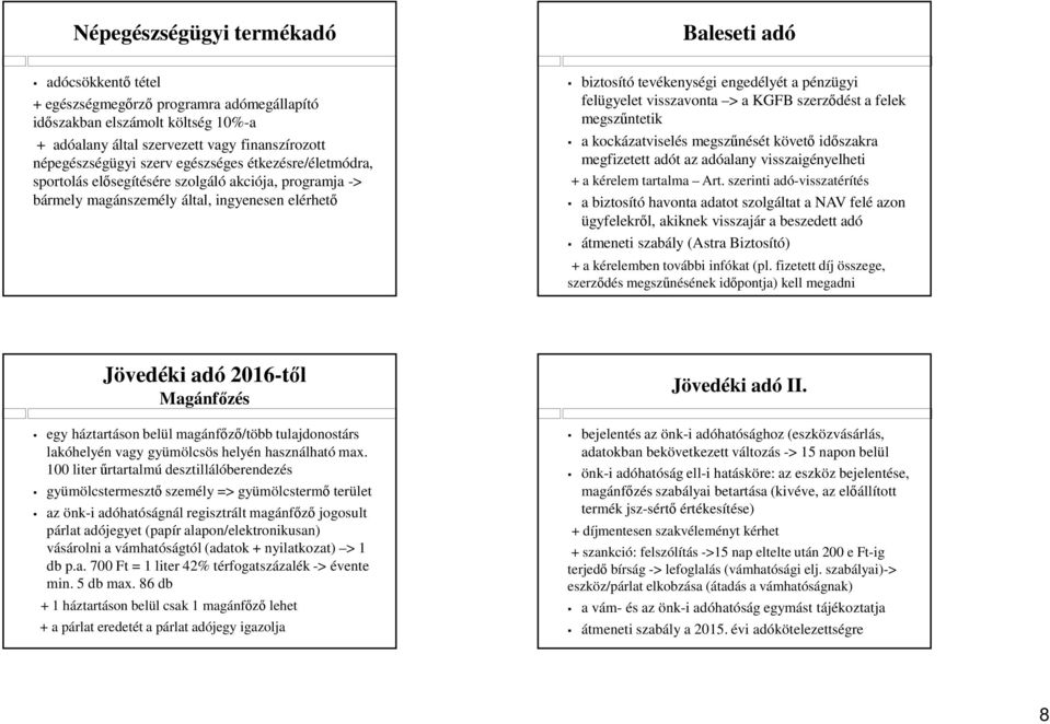 visszavonta > a KGFB szerződést a felek megszűntetik a kockázatviselés megszűnését követő időszakra megfizetett adót az adóalany visszaigényelheti + a kérelem tartalma Art.