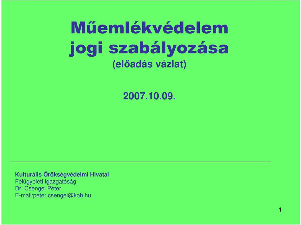 Kulturális Örökségvédelmi Hivatal