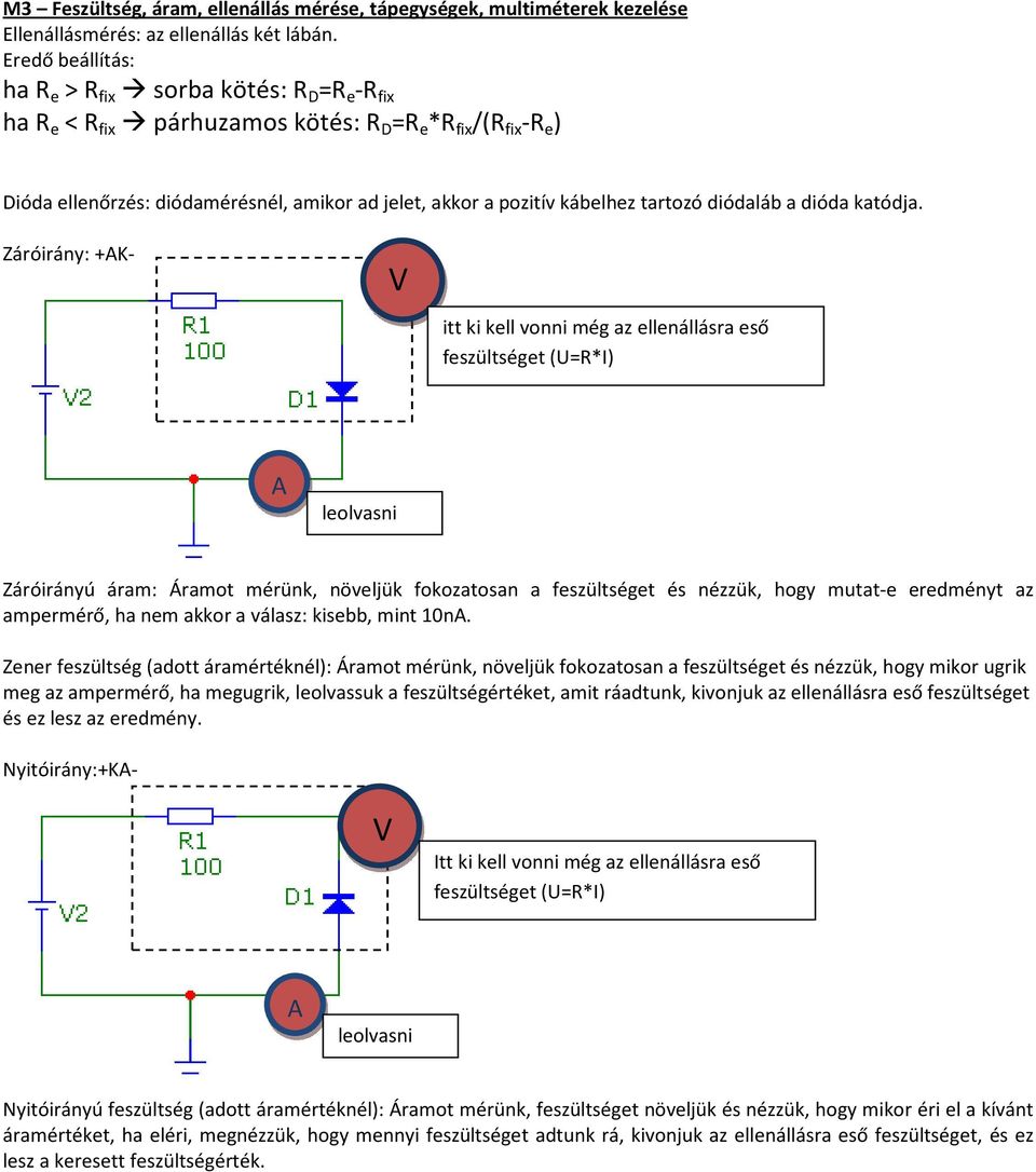 tartozó diódaláb a dióda katódja.